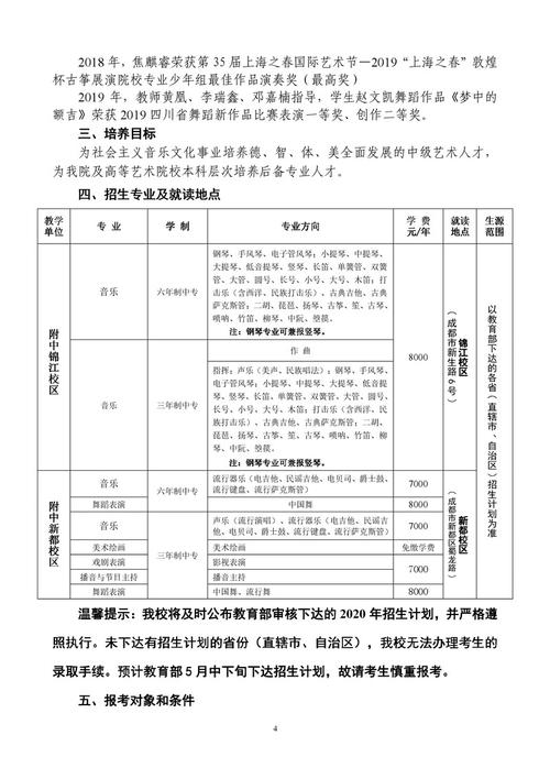 四川音乐学院附中-四川音乐学院附中2023年招生简章？