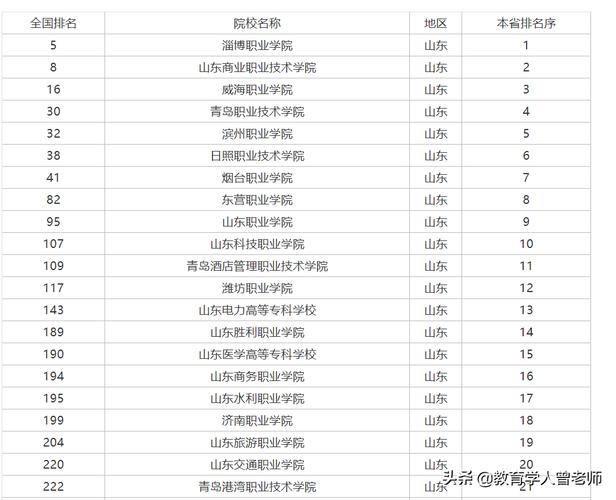 专科学校排名2013-山东省内专科学校排名？