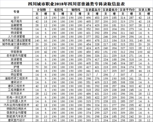 四川职业技术学院分数线-四川职中本科大学录取线？