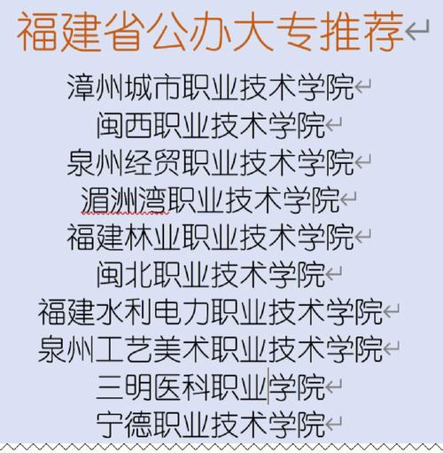 福建最好的大专-福建省大专院校排名？