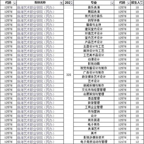 珠海艺术职业学院-珠海艺术职业学院院校代码？