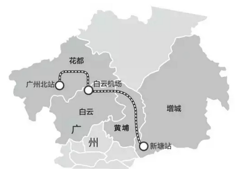 广东城轨-广州新火车站白云站覆盖哪些线路？