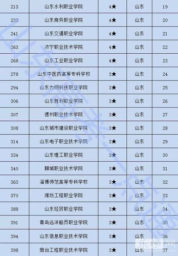 专科学校排行榜2021-山东专科学校排名2021？